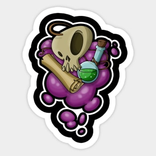 Skull & Magic Sticker